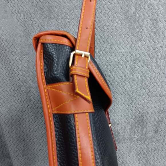 Dooney & Bourke All Weather Leather Pebbled Vintage Briefcase Messenger Bag - Picture 12 of 16